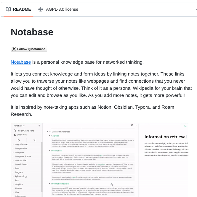 Churichard Notabase screenshot