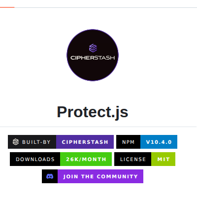 Cipherstash Protectjs screenshot