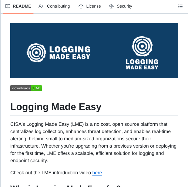 Cisagov Lme screenshot