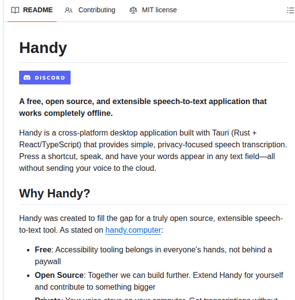 Cjpais Handy screenshot