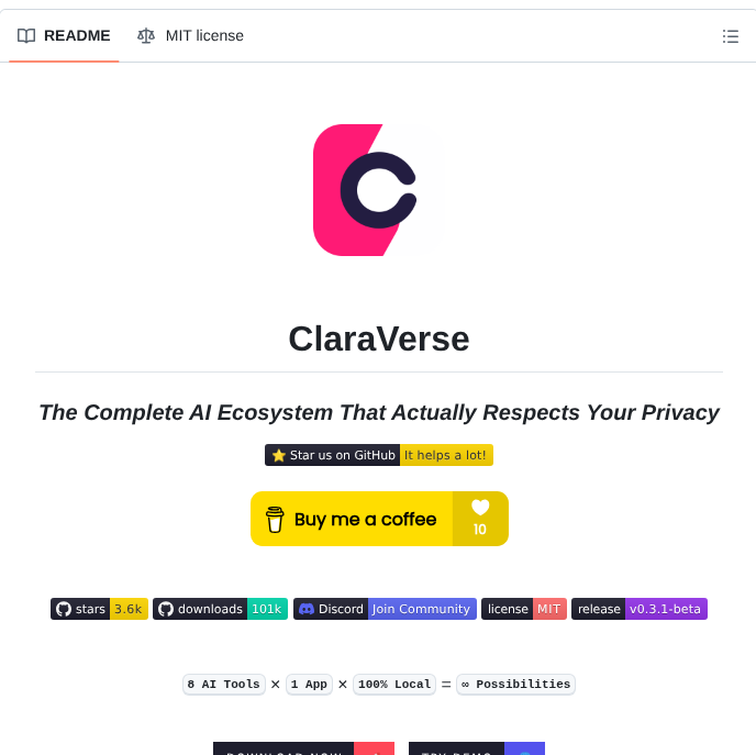 Claraverse Space Claraverse screenshot