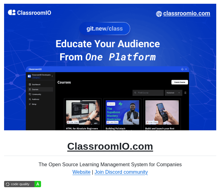Classroomio Classroomio screenshot