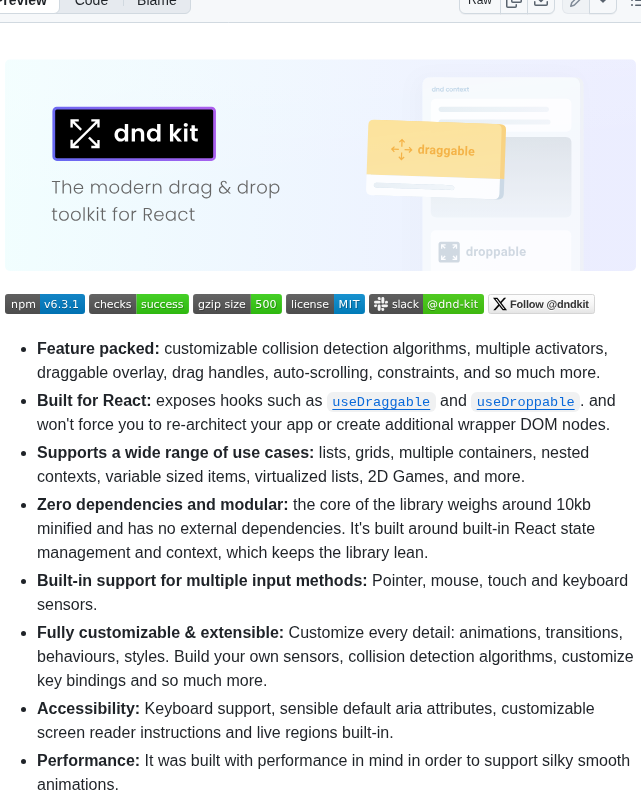 Clauderic Dnd Kit screenshot