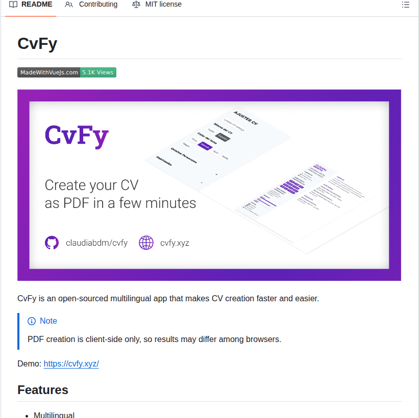 Claudiabdm Cvfy screenshot