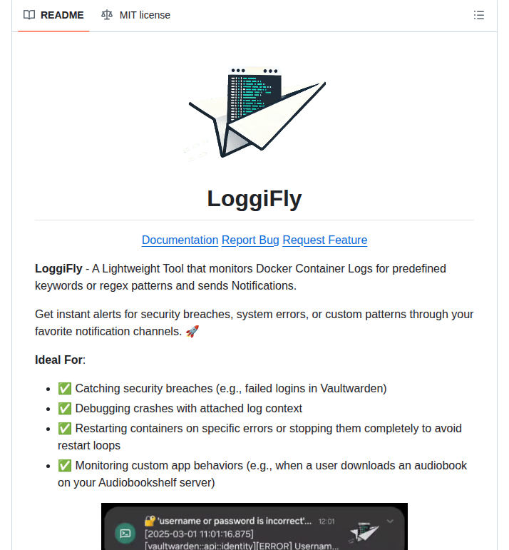 Clemcer Loggifly screenshot