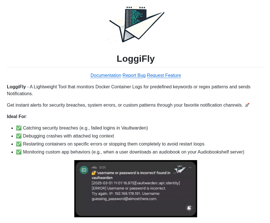 Clemcer Loggifly screenshot