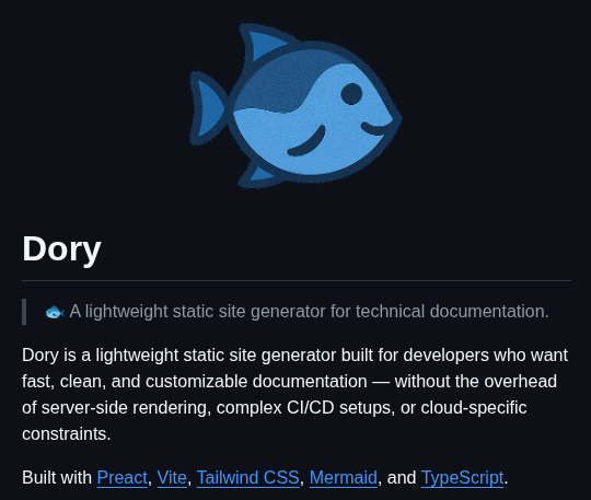 Clidey Dory screenshot