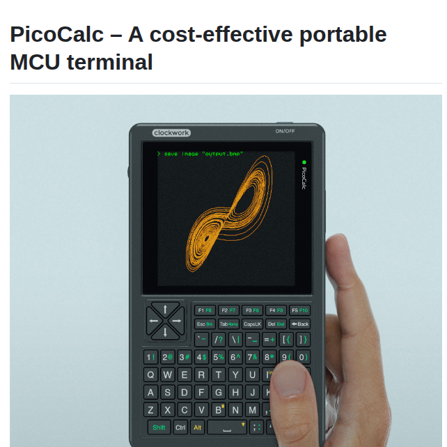 Clockworkpi Picocalc screenshot