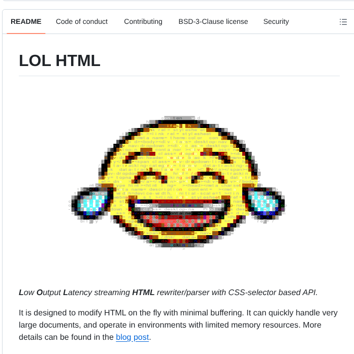 Cloudflare Lol Html screenshot