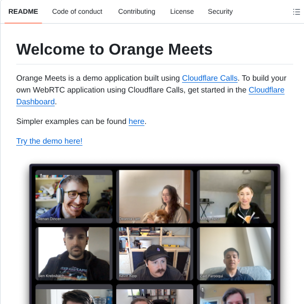 Cloudflare Orange screenshot