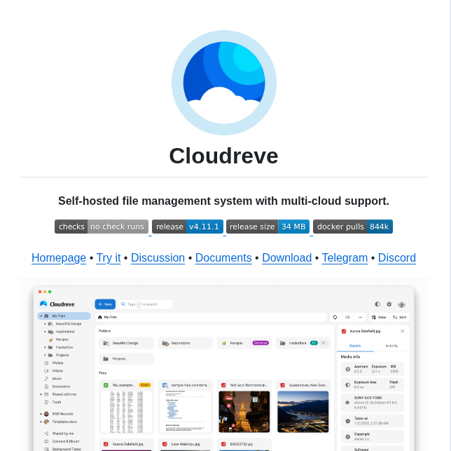 Cloudreve Cloudreve screenshot