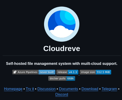 Cloudreve Cloudreve screenshot