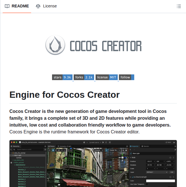 Cocos Cocos Engine screenshot