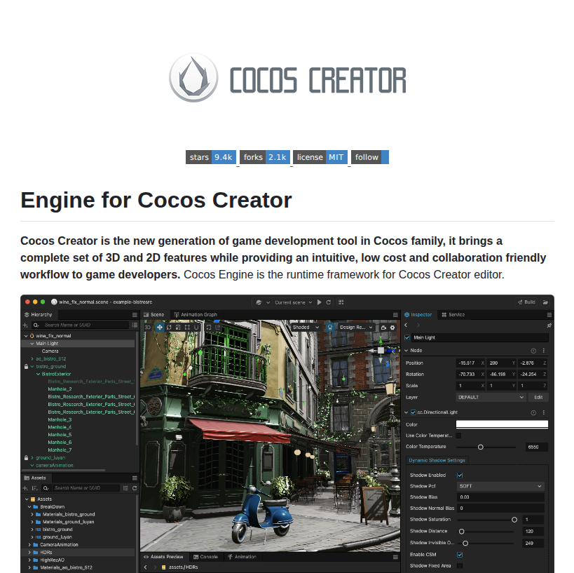 Cocos Cocos Engine screenshot