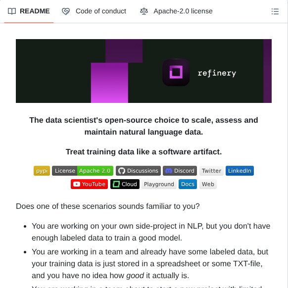 Code Kern Ai Refinery screenshot