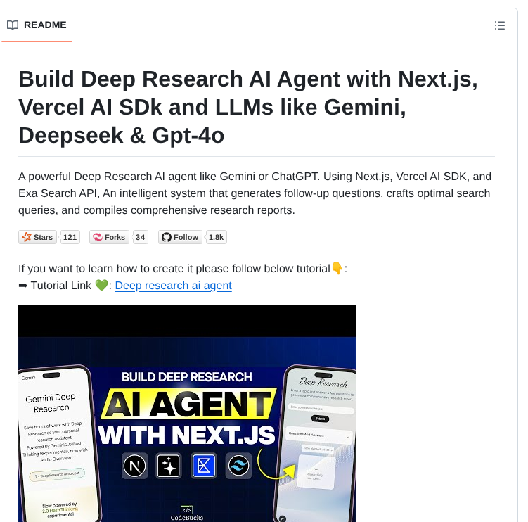Codebucks27 Deep Research Ai Agent screenshot