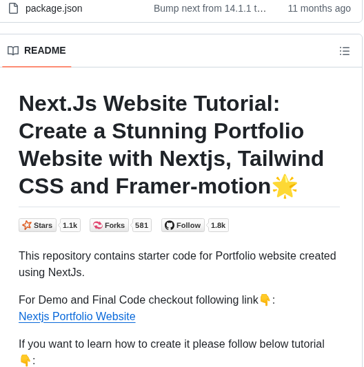 Codebucks27 Next.js Developer Portfolio Starter Code screenshot