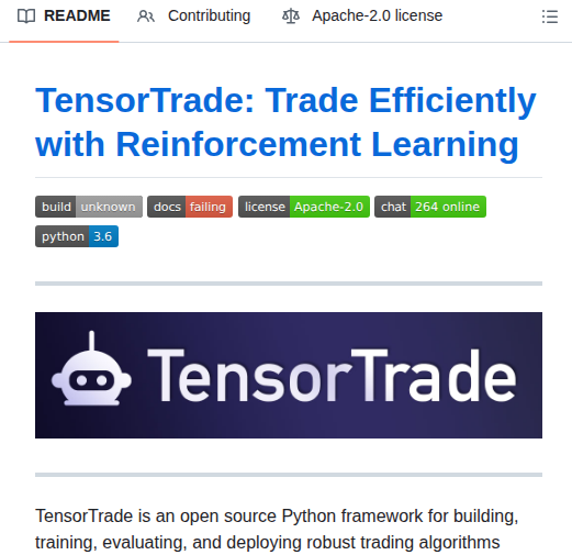 Codeninja Tensortrade screenshot