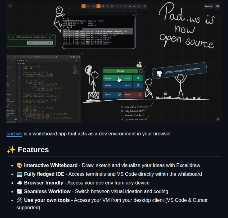 Coderamp Labs Pad.ws screenshot