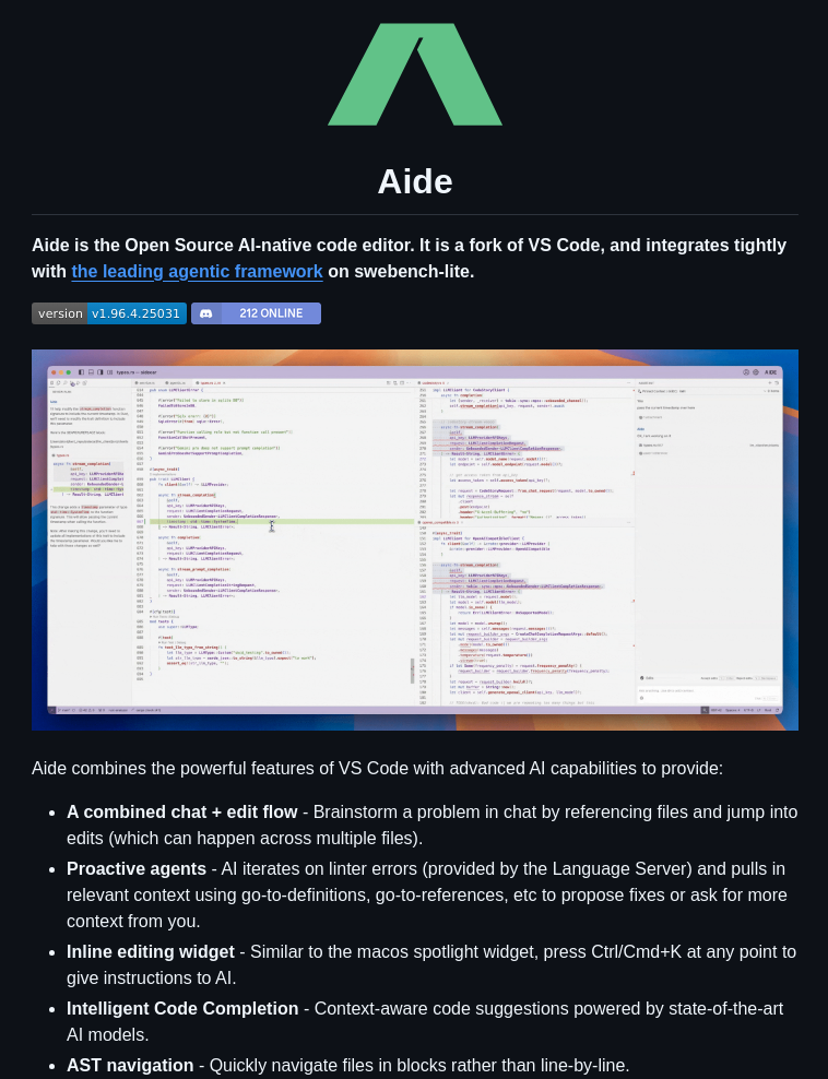 Codestoryai Aide screenshot