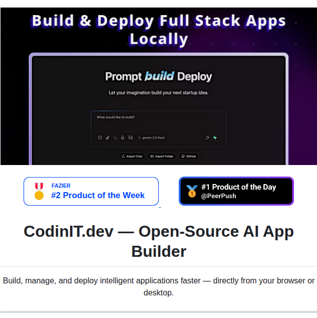 Codinit Dev Codinit Dev screenshot