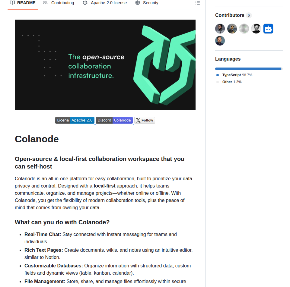 Colanode Colanode screenshot