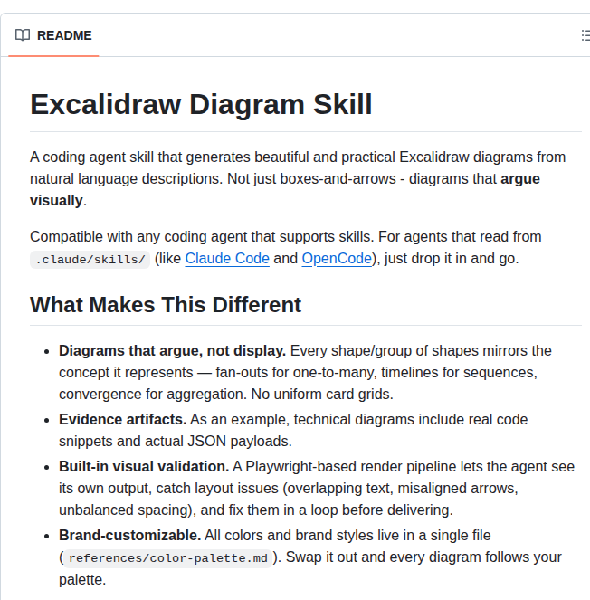 Coleam00 Excalidraw Diagram Skill screenshot