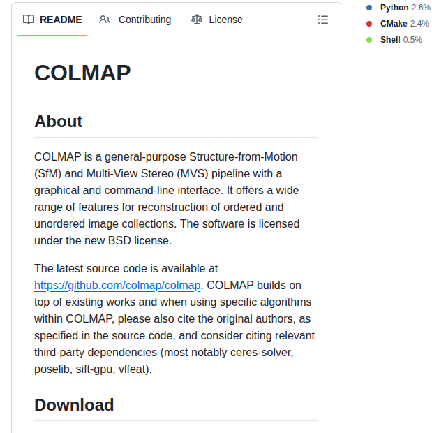 Colmap Colmap screenshot