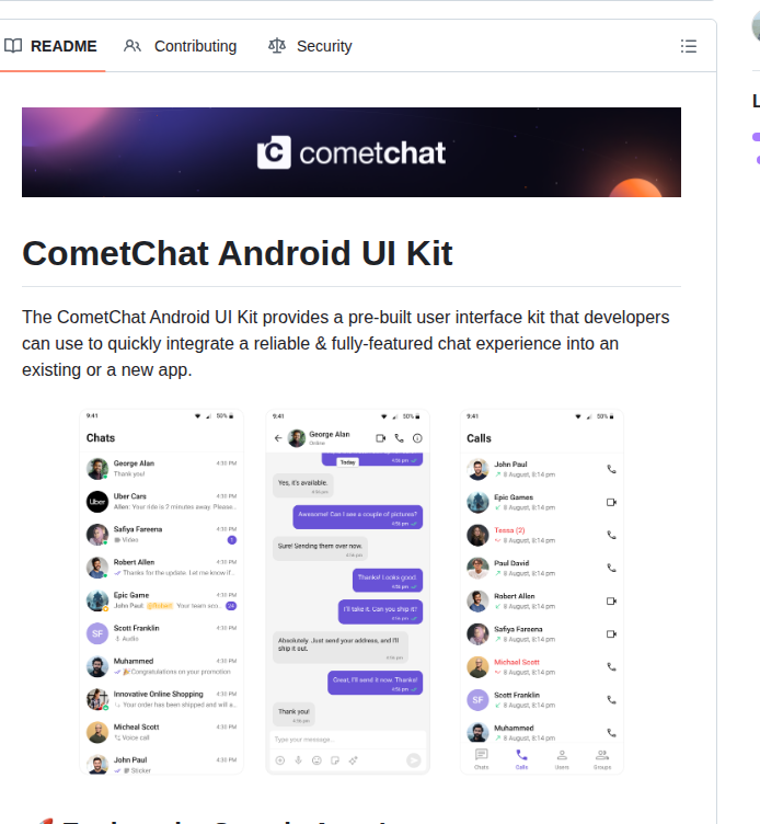 Cometchat Cometchat Uikit Android screenshot