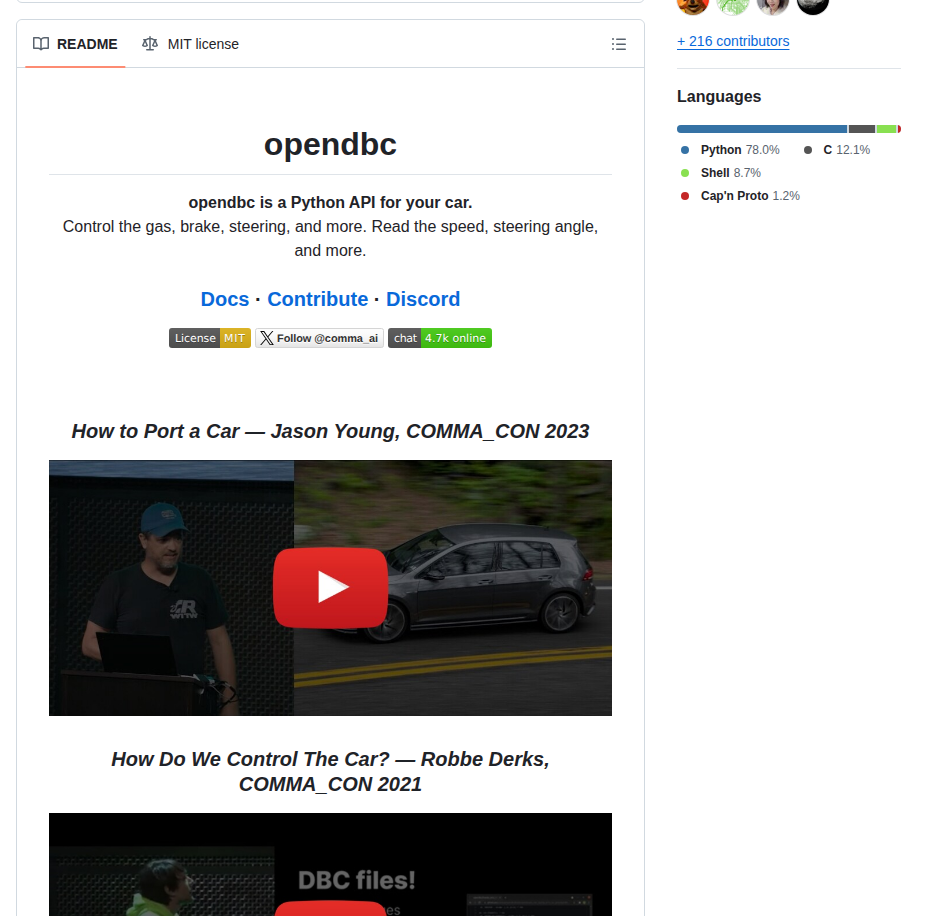 Commaai Opendbc：自動運転向けCAN信号定義データベースの統一標準 - AIツール日本語解説 | AI Heartland