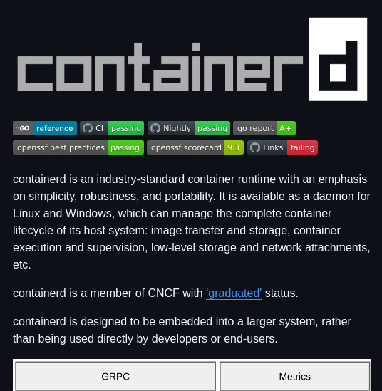Containerd Containerd screenshot