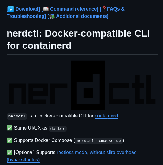 Containerd Nerdctl screenshot