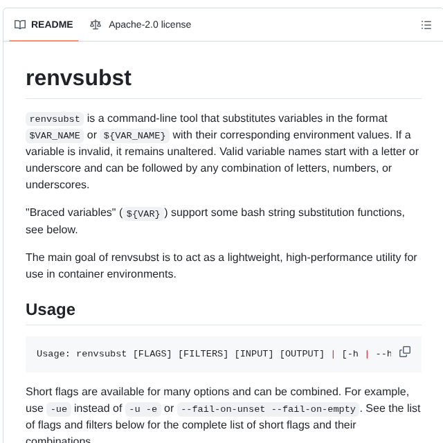 Containeroo Renvsubst screenshot