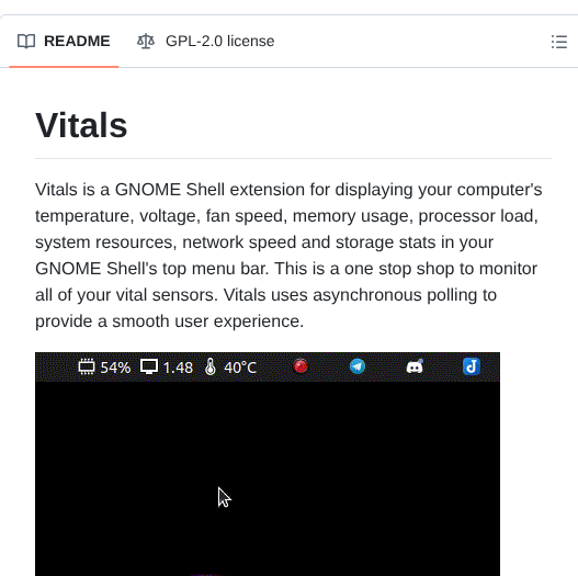 Corecoding Vitals screenshot