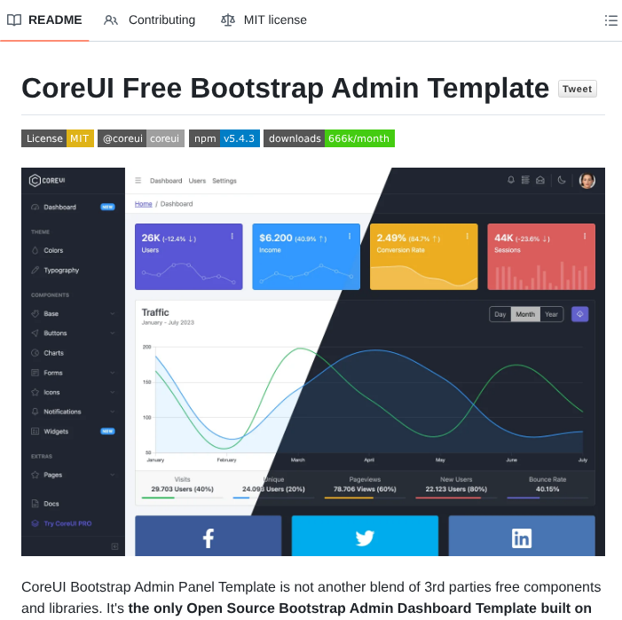 Coreui Coreui Free Bootstrap Admin Template screenshot