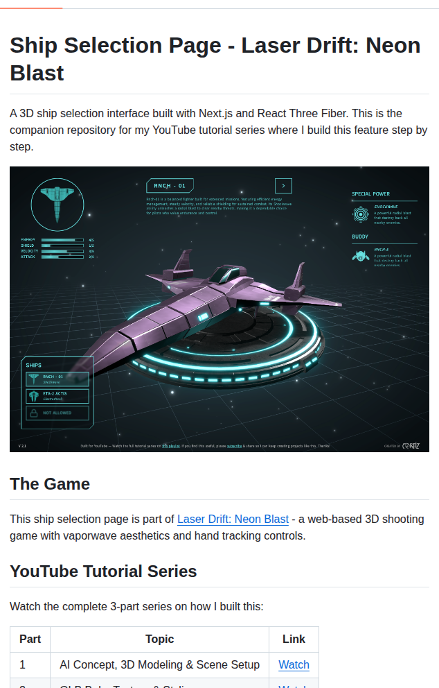 Cortiz2894 Ship Selection Page screenshot