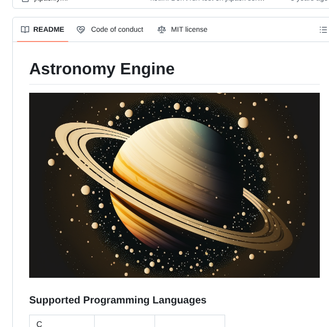 Cosinekitty Astronomy screenshot