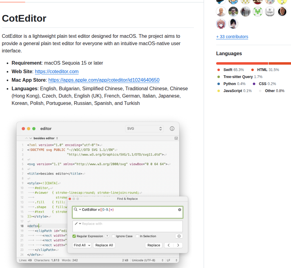 Coteditor Coteditor screenshot