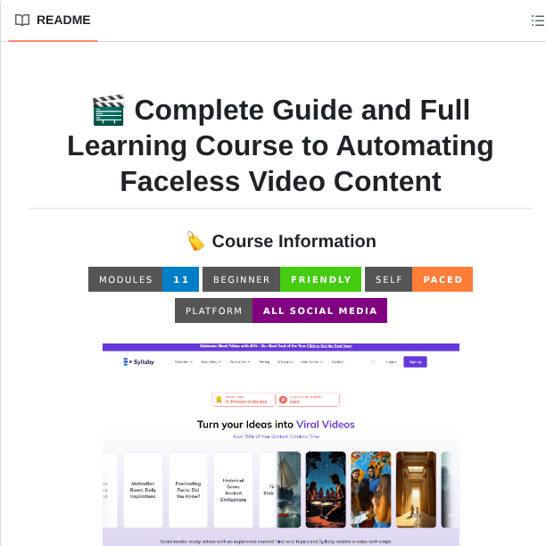 Cporter202 Automate Faceless Content screenshot