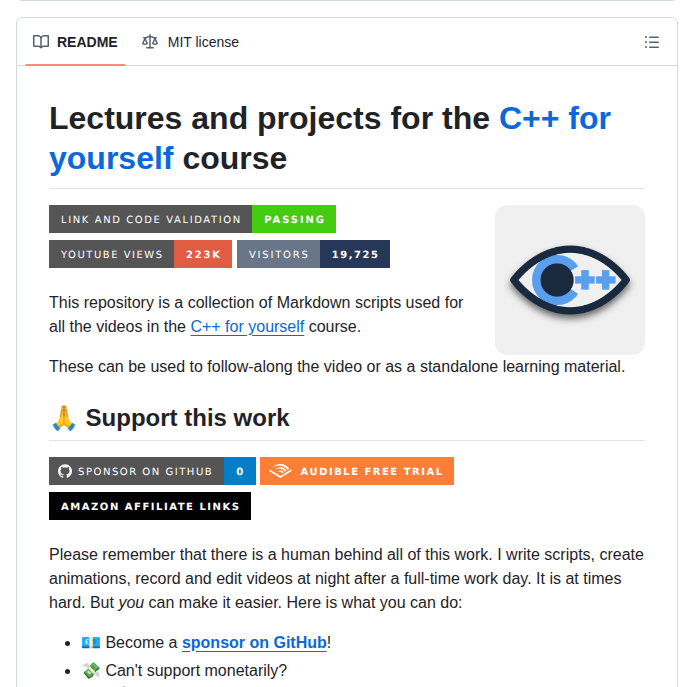 Cpp For Yourself Lectures And Homeworks screenshot