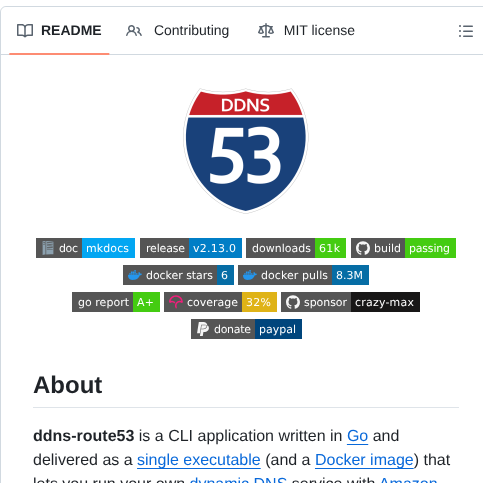 Crazy Max Ddns Route53 screenshot