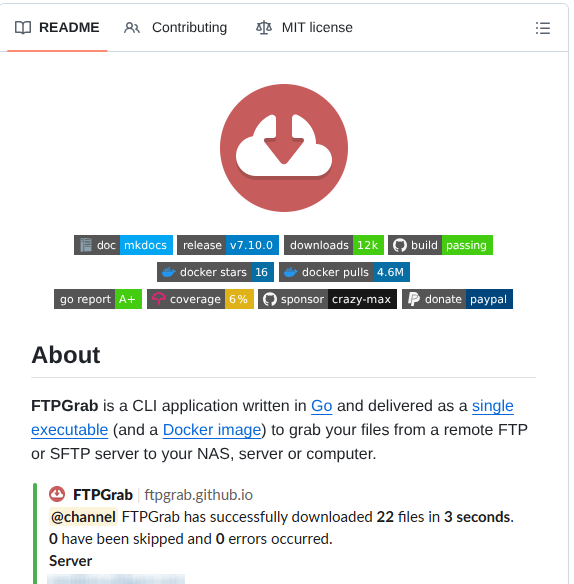 Crazy Max Ftpgrab screenshot