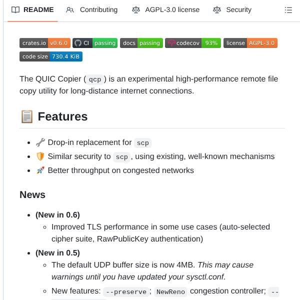 Crazyscot Qcp screenshot
