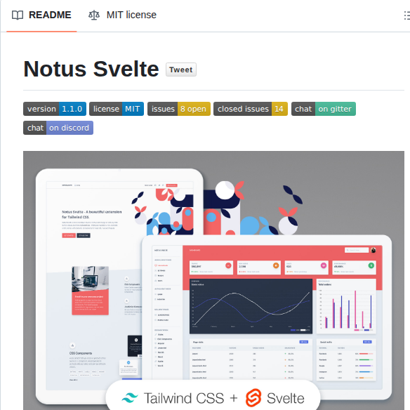 Creativetimofficial Notus Svelte screenshot