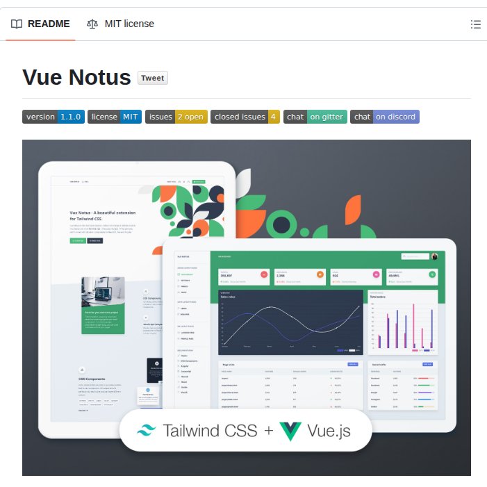 Creativetimofficial Vue Notus screenshot