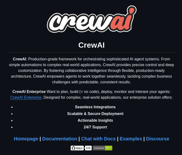 Crewaiinc Crewai screenshot