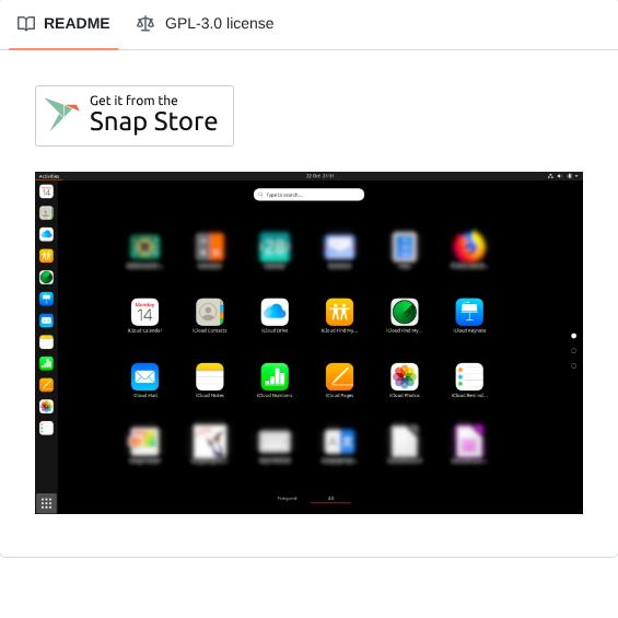Cross Platform Icloud For Linux screenshot