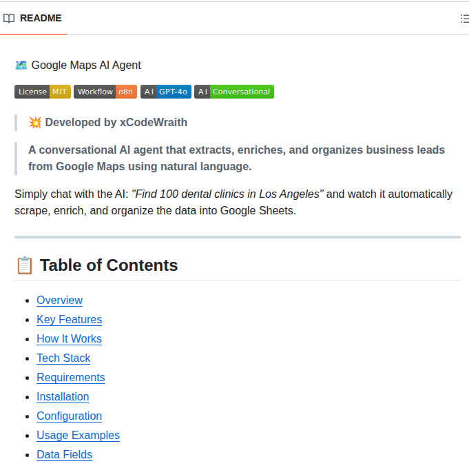Crowmd Googlemapaiagent screenshot