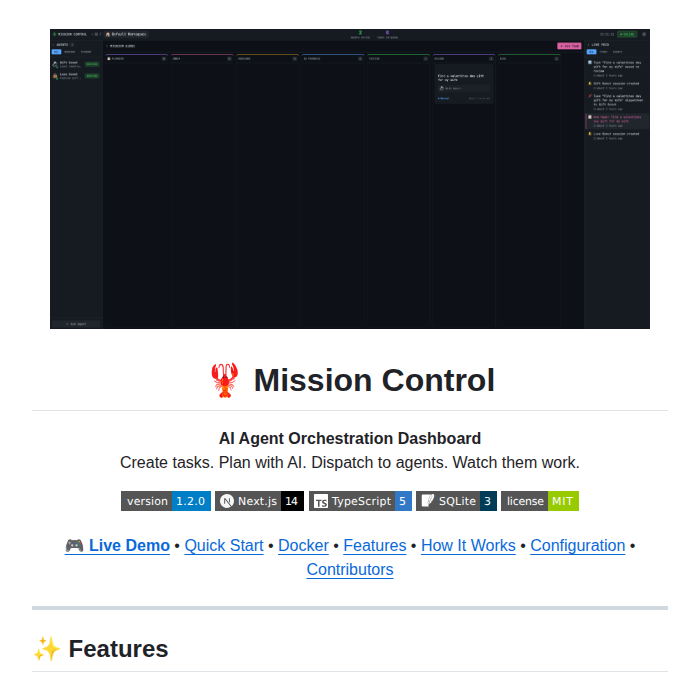 Crshdn Mission Control screenshot