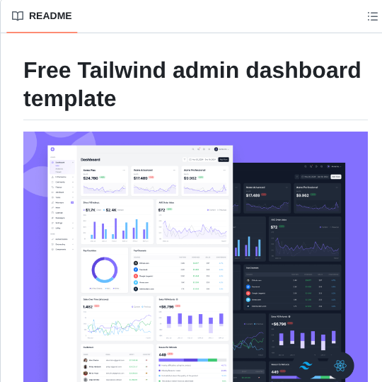 Cruip Tailwind Dashboard Template screenshot